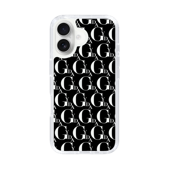 Slim Protection Case［ GYDA - Monogram - Black ］