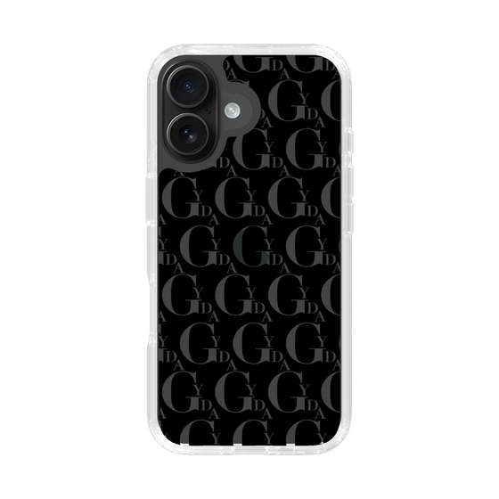Slim Protection Case［ GYDA - Monogram - Black ］
