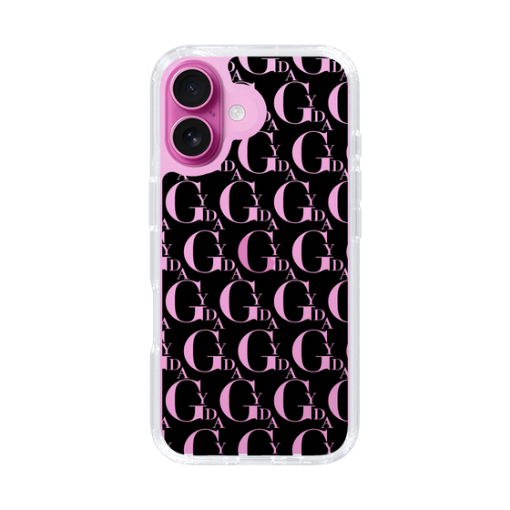 Slim Protection Case［ GYDA - Monogram - Black ］