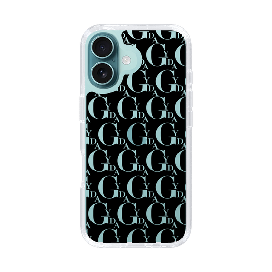 Slim Protection Case［ GYDA - Monogram - Black ］