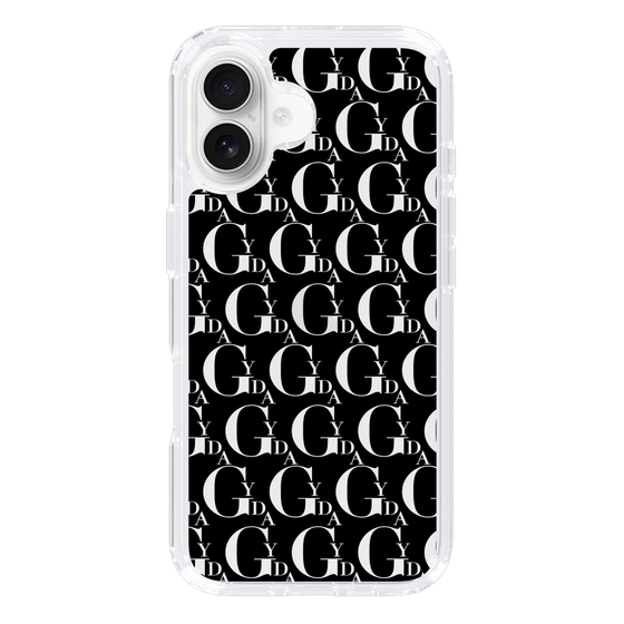 Slim Protection Case［ GYDA - Monogram - Black ］