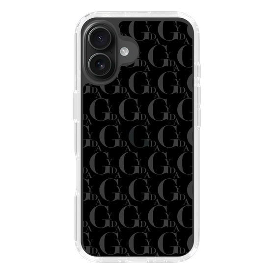 Slim Protection Case［ GYDA - Monogram - Black ］