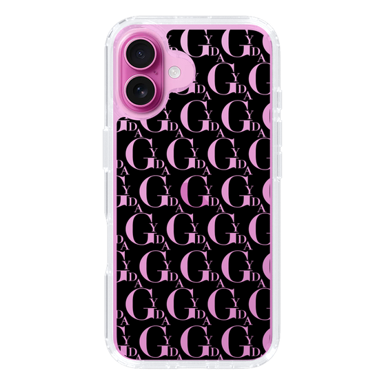Slim Protection Case［ GYDA - Monogram - Black ］