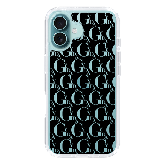 Slim Protection Case［ GYDA - Monogram - Black ］