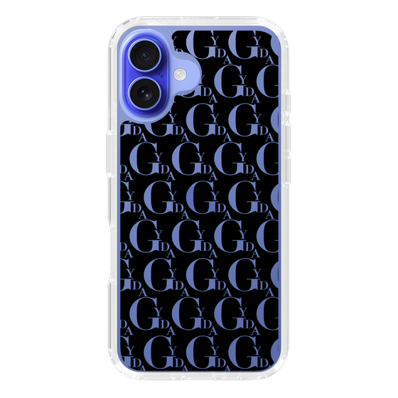 Slim Protection Case［ GYDA - Monogram - Black ］