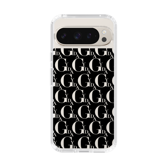 Slim Protection Case［ GYDA - Monogram - Black ］