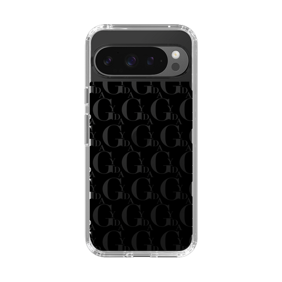 Slim Protection Case［ GYDA - Monogram - Black ］