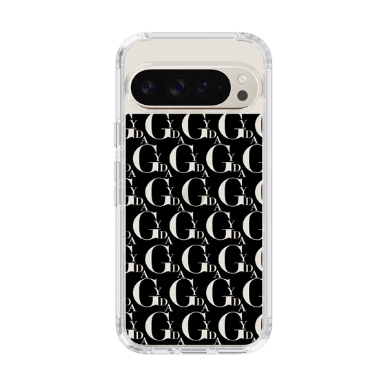 Slim Protection Case［ GYDA - Monogram - Black ］