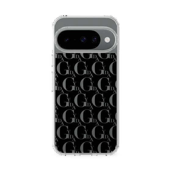 Slim Protection Case［ GYDA - Monogram - Black ］