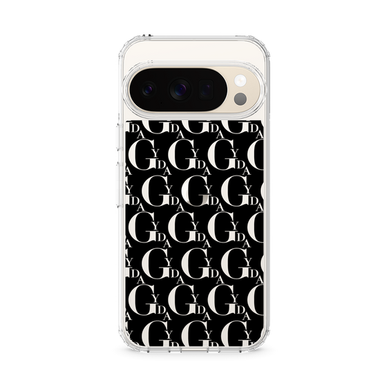 Slim Protection Case［ GYDA - Monogram - Black ］