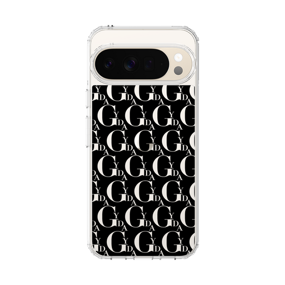 Slim Protection Case［ GYDA - Monogram - Black ］
