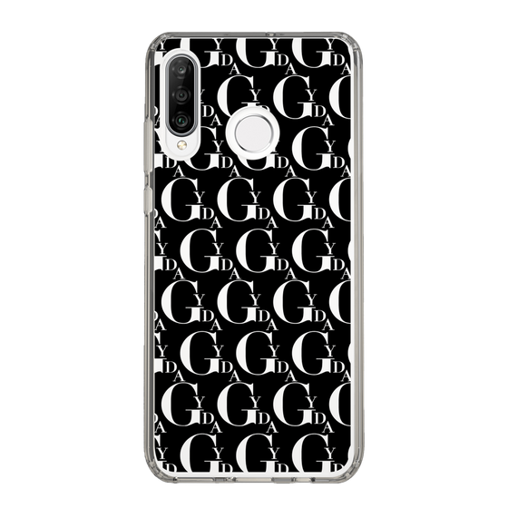 Slim Protection Case［ GYDA - Monogram - Black ］