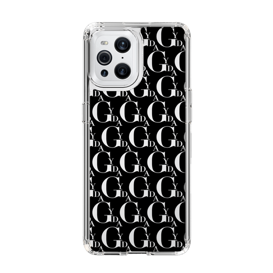 Slim Protection Case［ GYDA - Monogram - Black ］