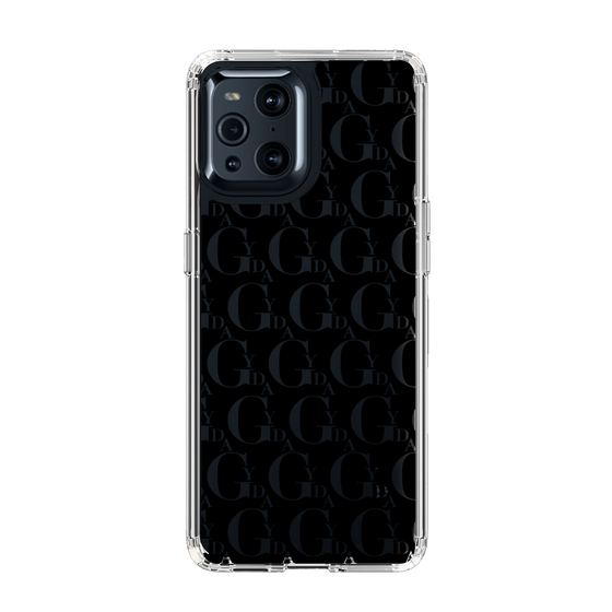 Slim Protection Case［ GYDA - Monogram - Black ］