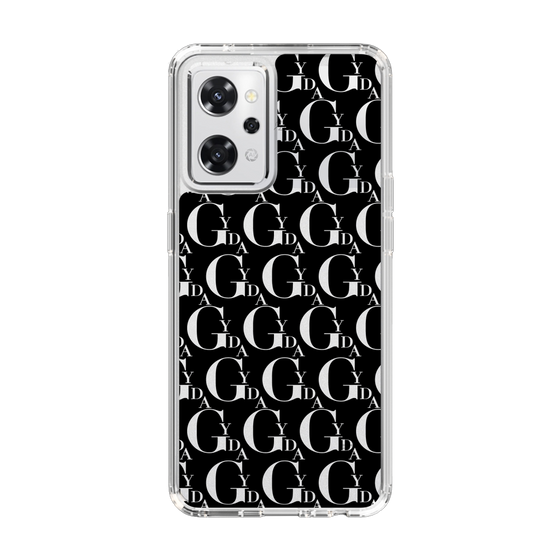 Slim Protection Case［ GYDA - Monogram - Black ］