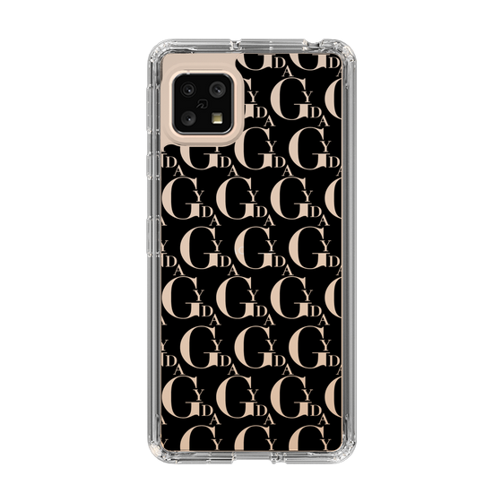 Slim Protection Case［ GYDA - Monogram - Black ］