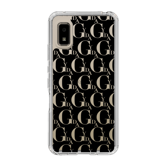 Slim Protection Case［ GYDA - Monogram - Black ］