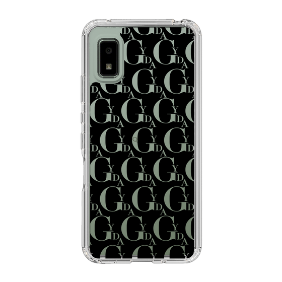Slim Protection Case［ GYDA - Monogram - Black ］