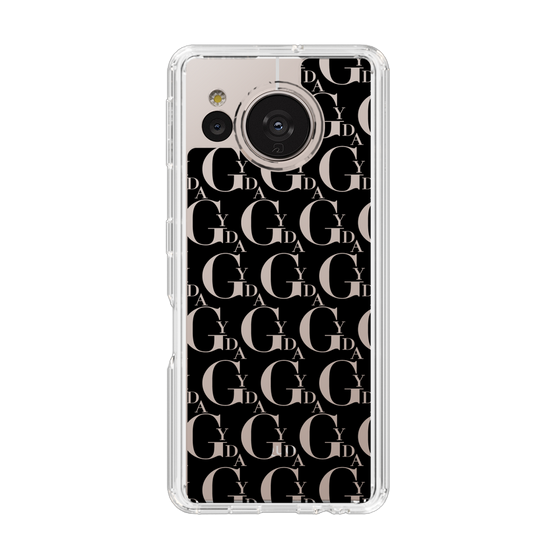 Slim Protection Case［ GYDA - Monogram - Black ］