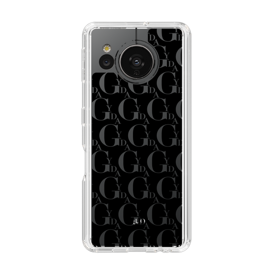 Slim Protection Case［ GYDA - Monogram - Black ］
