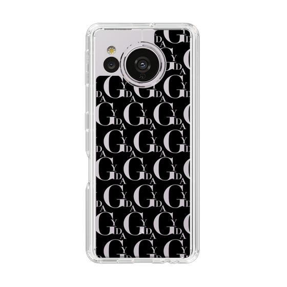 Slim Protection Case［ GYDA - Monogram - Black ］