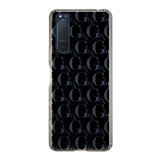 Slim Protection Case［ GYDA - Monogram - Black ］