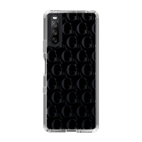Slim Protection Case［ GYDA - Monogram - Black ］
