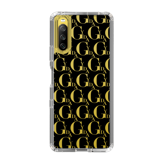 Slim Protection Case［ GYDA - Monogram - Black ］