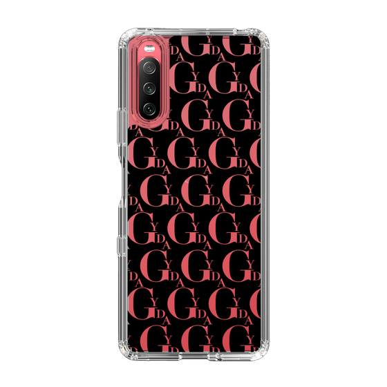 Slim Protection Case［ GYDA - Monogram - Black ］
