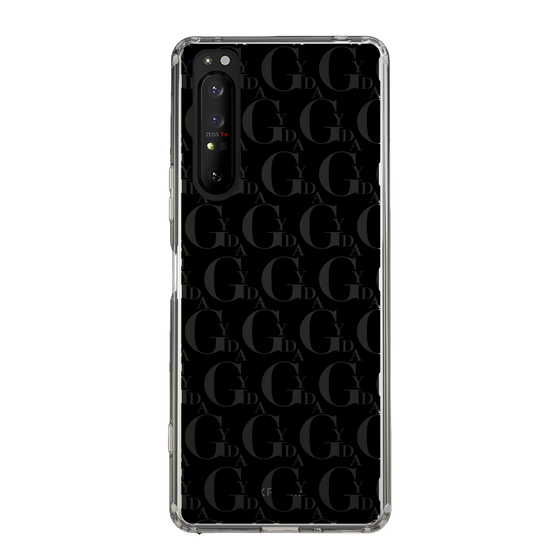 Slim Protection Case［ GYDA - Monogram - Black ］