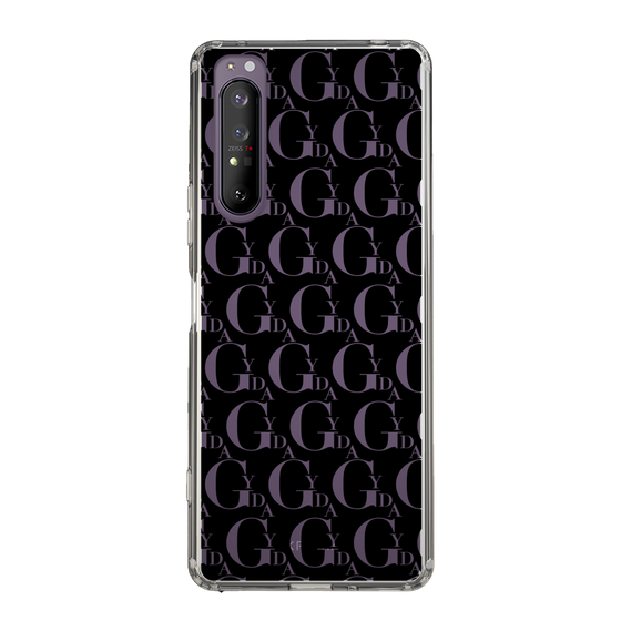Slim Protection Case［ GYDA - Monogram - Black ］