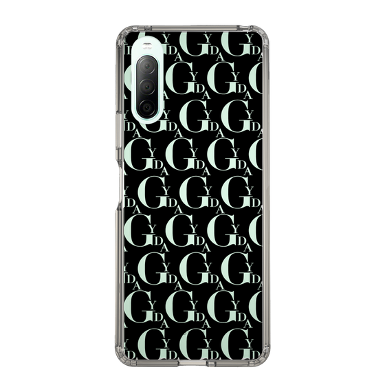 Slim Protection Case［ GYDA - Monogram - Black ］