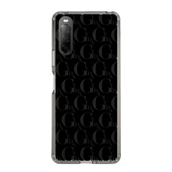 Slim Protection Case［ GYDA - Monogram - Black ］