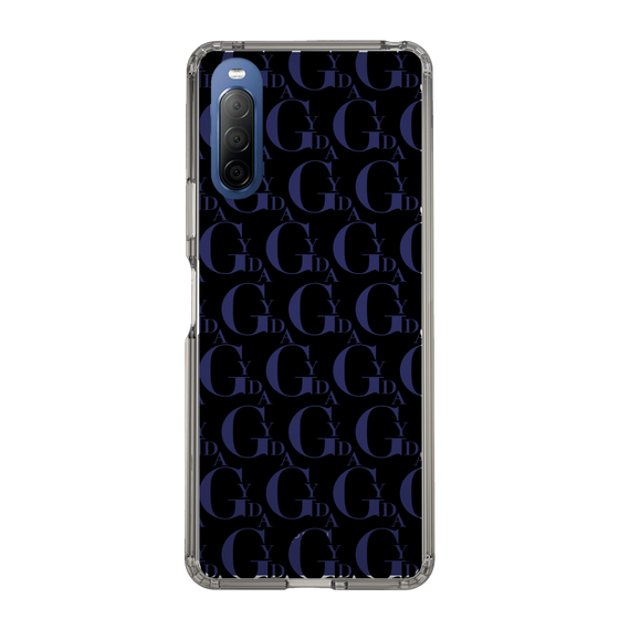 Slim Protection Case［ GYDA - Monogram - Black ］