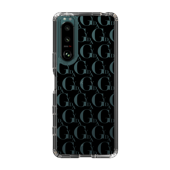 Slim Protection Case［ GYDA - Monogram - Black ］