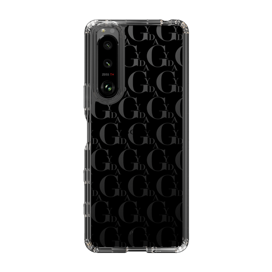 Slim Protection Case［ GYDA - Monogram - Black ］