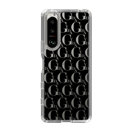 Slim Protection Case［ GYDA - Monogram - Black ］