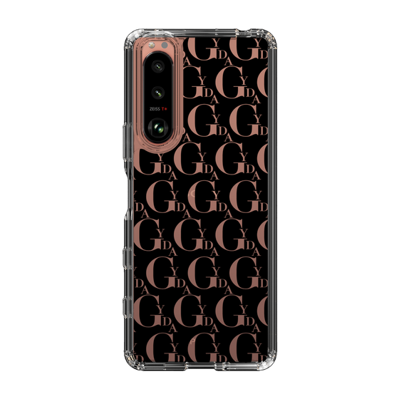 Slim Protection Case［ GYDA - Monogram - Black ］