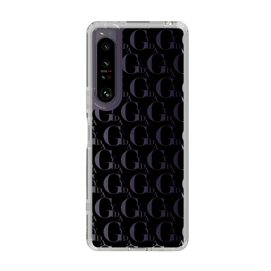 Slim Protection Case［ GYDA - Monogram - Black ］