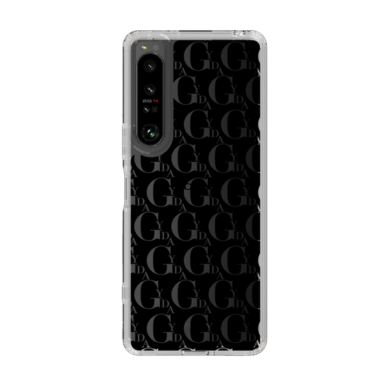 Slim Protection Case［ GYDA - Monogram - Black ］