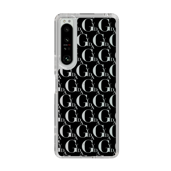 Slim Protection Case［ GYDA - Monogram - Black ］