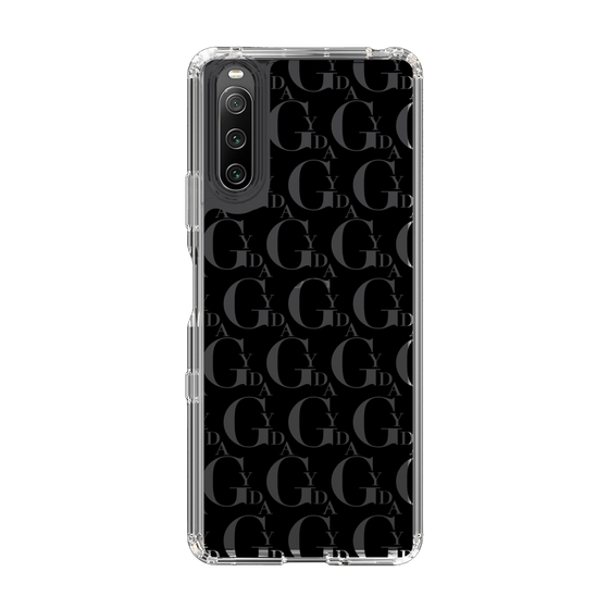 Slim Protection Case［ GYDA - Monogram - Black ］