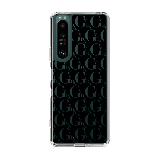Slim Protection Case［ GYDA - Monogram - Black ］