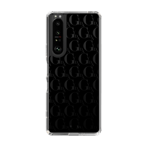 Slim Protection Case［ GYDA - Monogram - Black ］