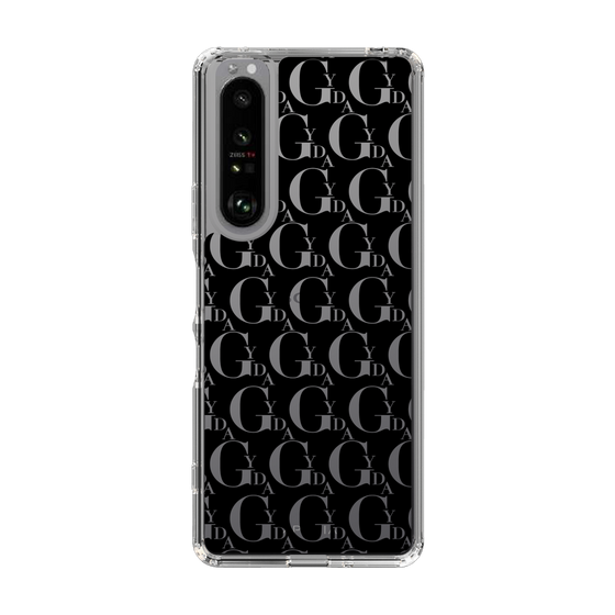 Slim Protection Case［ GYDA - Monogram - Black ］