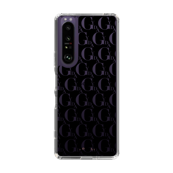Slim Protection Case［ GYDA - Monogram - Black ］
