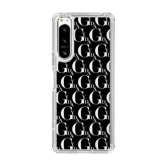 Slim Protection Case［ GYDA - Monogram - Black ］