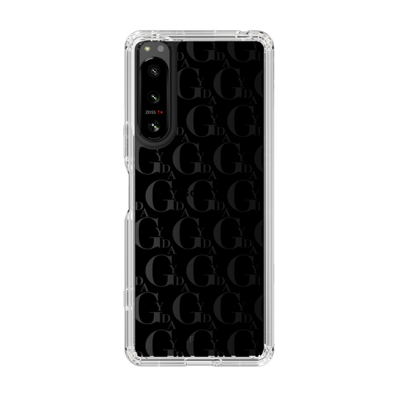 Slim Protection Case［ GYDA - Monogram - Black ］
