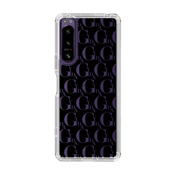 Slim Protection Case［ GYDA - Monogram - Black ］
