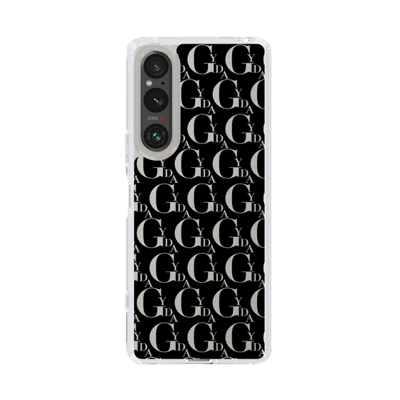 Slim Protection Case［ GYDA - Monogram - Black ］